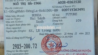 Honda Future 2001 Xanh 109cc