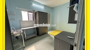 Phòng Bùi Đình Tuý, full nội thất, 2 cửa sổ thoáng, ngay lầu 1