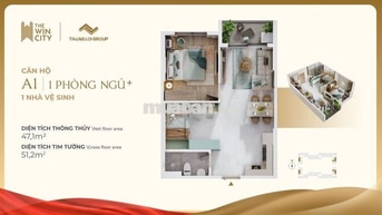 Bán gấp căn 1PN+ thanh toán trước 280tr -Hỗ trợ lãi suất đến 24 tháng