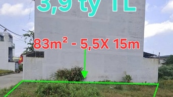 📢 BÁN LÔ ĐẤT THỔ CƯ 83M² - 5,5 X 15M - NGAY UB NHÂN DÂN XÃ VĨNH LỘC B