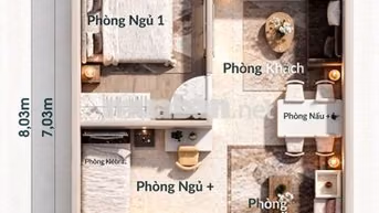 566tr - 1PN KDC Nhơn Trạch Phước An -Vòng Xoay Phú Hội Long Tân