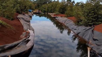 Bạt lót ao hồ, màng chống thấm HDPE, màng lót nhựa đen xanh 