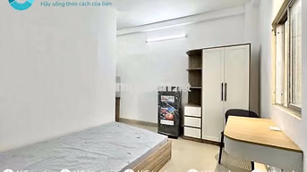 STUDIO FULL NỘI THẤT, CỬA SỔ TRỜI, GẦN HỌC VIÊN HÀNG KHÔNG