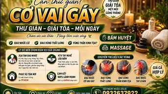 CHĂM SÓC SỨC KHỎE . BẤM HUYỆT VÀ MASSGE . DI CHUYỂN TẬN NƠI 