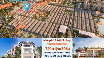 CHỈ 720TR SỞ HỮU NGAY NHÀ PHỐ 1 TRỆT 3 TẦNG