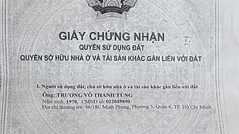 Bán nhà 2 MT đường Minh Phụng - Phường 5 - Quận 6 - TP HCM