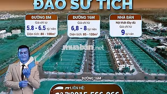 Bán đất nền Đào Sư Tích Residence, Nhà Bè, 88m2