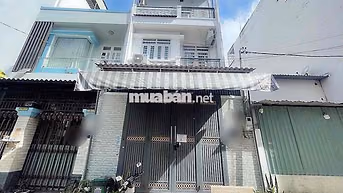 Nhà [ 5 x 16] 2 lầu ( 4PN,2WC) —Hẻm 6m ,Hương lộ 2 ,bình tân