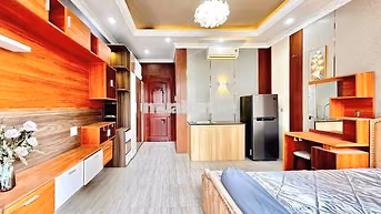STUDIO FULL NỘI THẤT, MỚI 100% TONE CUNG ĐIỆN, SẠCH SẼ, AN NINH
