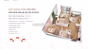 Cắt lỗ HĐMB 100tr bán G6.3x02 55m 3.4 tỷ tòa Sola Smart City