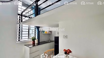 CHO THUÊ DUPLEX FULL NỘI THẤT CỬA SỔ TRỜI VÀO Ở LIỀN DC NGAY ĐH HUIT