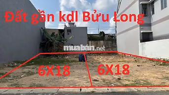 Cặp đất biệt thự 6x18m/nền ngay gần KDL Bửu Long. Chỉ 1tỷ hơn nền.