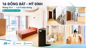 Cho thuê phòng gần Đại học Thương Mại – 30m² full đồ, giá 4.8tr/tháng