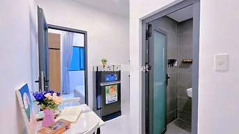 Căn hộ trung tâm máy giặt riêng 35m2 tách bếp, gần chợ Tân Định, ISB