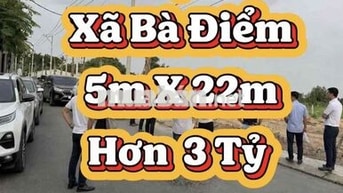 ✅GIẢM SỐC 400Tr- 5m X 22m- Mặt Tiền- XÃ BÀ ĐIỂM
