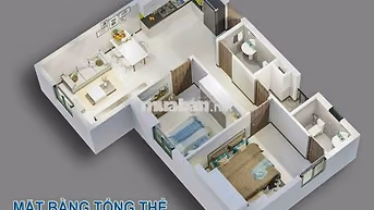CHO THUÊ CĂN GÓC 62M 2PN 2WC CHUNG CƯ CƯỜNG THUẬN NHÀ MỚI