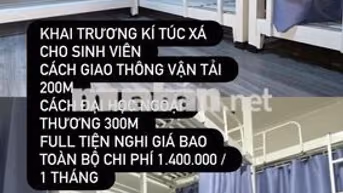 kí túc xá cho sinh viên mới khai trương gần uth bao toàn bộ chi phí