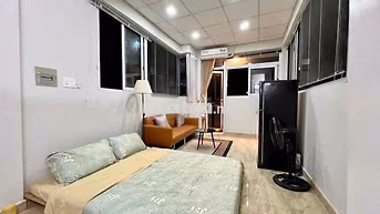 Cho thuê căn hộ Studio Ban công Q4 gần ĐH Luật, ĐH Nguyễn Tất Thành