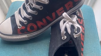Giày thể thao Converse Vải Đen, đỏ, trắng