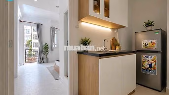 1PN BAN CÔNG TÁCH BẾP 40M2 FULL NỘI THẤT NGAY TRUNG TÂM Q1