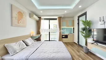 Studio ban công 40m² Full NT, thang máy, hầm xe rộng trục Lê Văn Sỹ