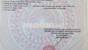 (9691b) Becamex Định Hòa, lầu 1 sổ hồng : 500 triệu