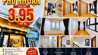 🔥 NHÀ 4 TẦNG MỚI ĐẸP PHÚ NHUẬN – CHỈ 3.XX TỶ 🔥