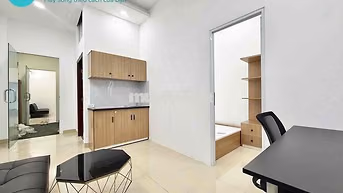 Căn Hộ 1 Phòng Ngủ - 30m2 - Full Nội Thất - Khu Hoàng Hoa Thám