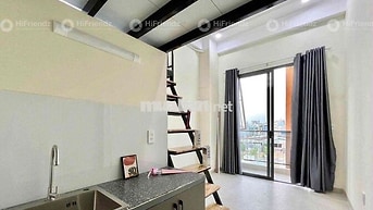 Phòng có gác bancong, cửa sổ mới xây đầy đủ nội thất gần cầu chữ Y