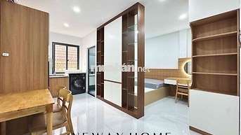 Căn hộ 1PN Cao cấp, Full nội thất ngay Vạn Hạnh Mall, Cửa sổ trời