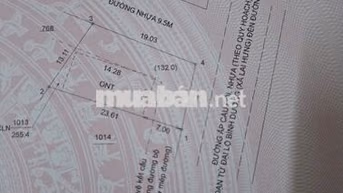 Bán đất Bàu Bàng Bình Dương, diện tích 255.4m2 góc 2 mặt tiền