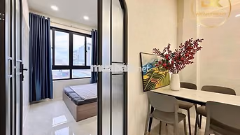 1PN ban công 40m² Full NT, thang máy, máy giặt riêng, gần ĐH Văn Lang