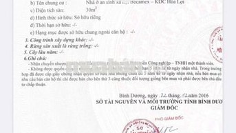 Becamex Hòa Lợi có sổ hồng, lầu 2 trước 120 triệu. còn lại cho góp