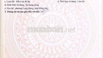 Bán đất Biên Hòa, 1,8 tỷ, 100m2, sổ hồng sẵn