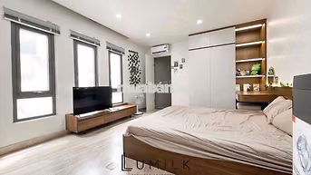 🎀 Căn hộ Studio nhiều cửa sổ có máy giặt riêng