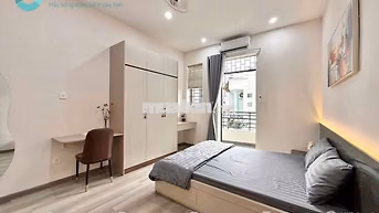 NGAY PHAN XÍCH LONG-CĂN HỘ MỚI XÂY-35M2-BAN CÔNG FULL NỘI THẤT-35M2