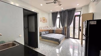 Studio Full nội thất cửa sổ- ban công- 1pn tách bếp 4tr5-4tr9