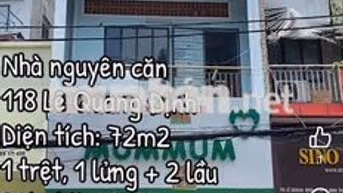 Cho thuê nhà nguyên căn 118 Lê Quang Định