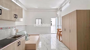 CĂN HỘ BAN CÔNG TÁCH BẾP FULL NỘI THẤT SIÊU RỘNG NGAY NGÃ TƯ BỐN XÃ