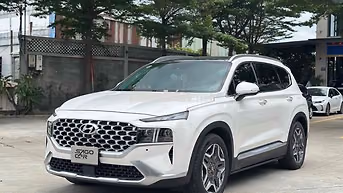 Hyundai SantaFe 7 chỗ Xăng 2021, Trắng Nâu
