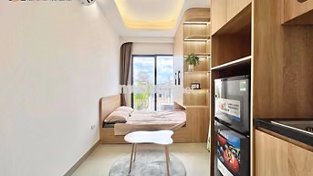 STUDIO FULL NỘI THẤT CAO CẤP NHƯ ẢNH CÓ BAN CÔNG CỰC CHILL 😍