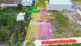 Hàng ngộp, chỉ 1.35 tỷ sở hữu 569m² đất thổ vườn