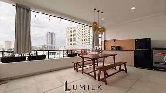 📌CĂN HỘ NGAY CẦU THỊ NGHÈ, 1PN 1PK BALCONY SÂN VƯỜN - MÁY GIẶT RIÊNG
