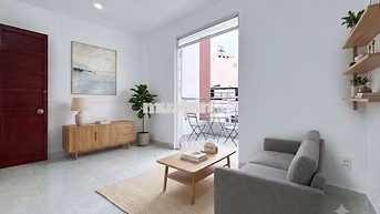 Studio Ban Công - Full Nội Thất - Ngay Huflit Ba Gia
