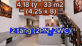 (393.342) Tân Phú – 4.18 tỷ – 33m² – HBG Phú Thọ Hòa – 2PN – Nam