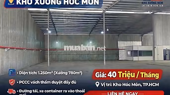 Cho thuê xưởng chính chủ có Pccc vách, cont 40f