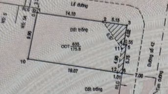 Cần Bán 1 cặp góc 2MT đường số 79 & 42 p Tân Quy  (9,9x20m và 8,1x20m)