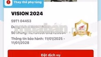 Honda Vision 2024 110cc Đỏ 7000km