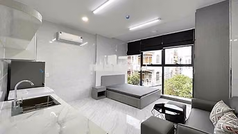 PHÒNG CĂN HỘ DỊCH VỤ VIEW KÍNH SIÊU THOÁNG CHILL MỚI XÂY GẦN TDTU,RMIT