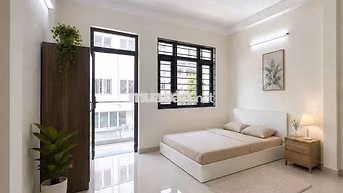 NGAY CHỢ AN NHƠN, LÊ ĐỨC THỌ - PHÒNG BAN CÔNG FULL NỘI THẤT